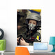 Young Boy Wears Helmet Wall Decal