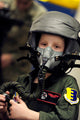 Young Boy Wears Helmet Wall Decal