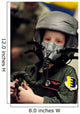 Young Boy Wears Helmet Wall Decal