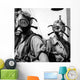 Women Wearing Oxygen Masks Wall Decal