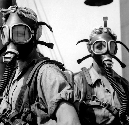 Women Wearing Oxygen Masks Wall Decal