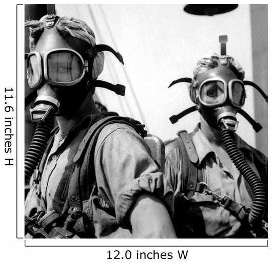 Women Wearing Oxygen Masks Wall Decal