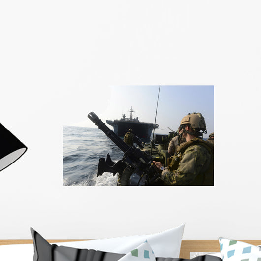 Sailors Conduct Patrol Operations Wall Decal Design 2