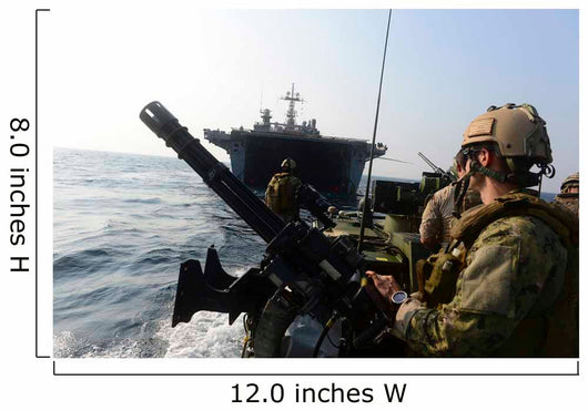 Sailors Conduct Patrol Operations Wall Decal Design 2