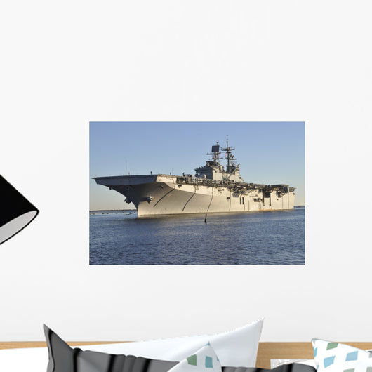 Uss Bataan Arrives Naval Wall Decal Design 4