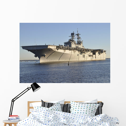 Uss Bataan Arrives Naval Wall Decal Design 4