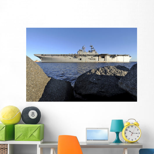 Uss Bataan Arrives Naval Wall Decal Design 1