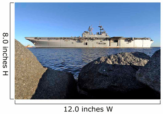 Uss Bataan Arrives Naval Wall Decal Design 1