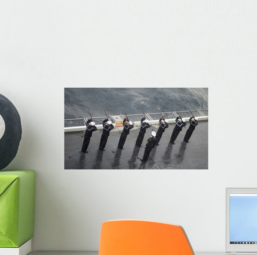 Sailors Fire 21-gun Salute Wall Decal