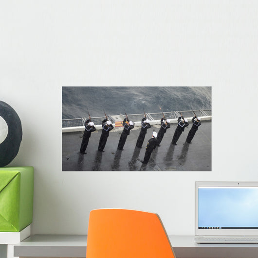 Sailors Fire 21-gun Salute Wall Decal