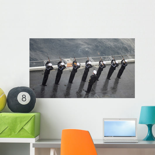 Sailors Fire 21-gun Salute Wall Decal