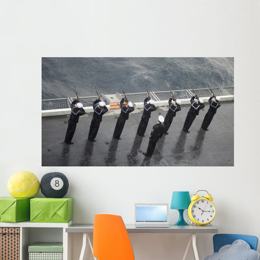 Sailors Fire 21-gun Salute Wall Decal
