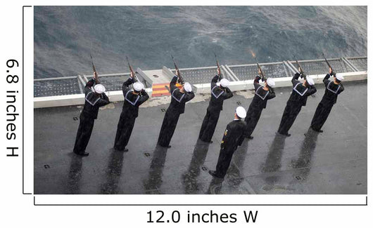 Sailors Fire 21-gun Salute Wall Decal