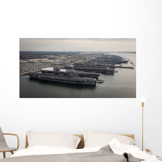 Aircraft Carriers Port Naval Wall Decal Design 3