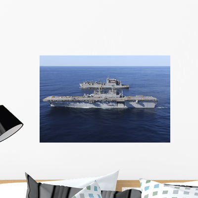 Amphibious Assault Ship Uss Wall Decal Design 3 shown on a wall