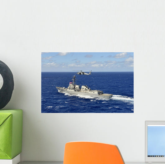 Guided-missile Destroyer Uss William Wall Decal Design 1