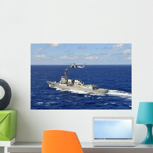 Guided-missile Destroyer Uss William Wall Decal Design 1