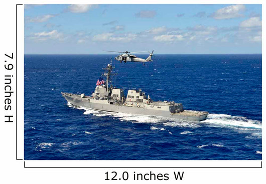 Guided-missile Destroyer Uss William Wall Decal Design 1