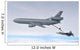 Kc-10 Extender Refuels F-22 Wall Decal