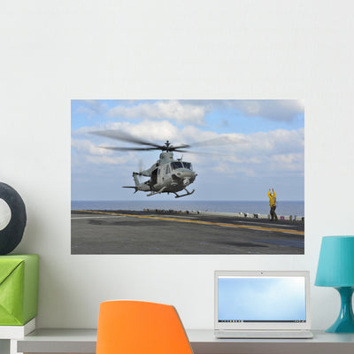 Aviation Boatswain's Mate Directs Wall Decal Design 3 shown on a wall