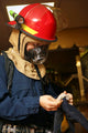 Machinery Repairman Puts Fire Wall Decal