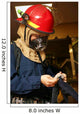 Machinery Repairman Puts Fire Wall Decal