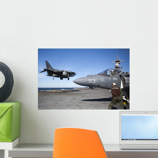 Av-8b Harrier Lands Flight Wall Decal