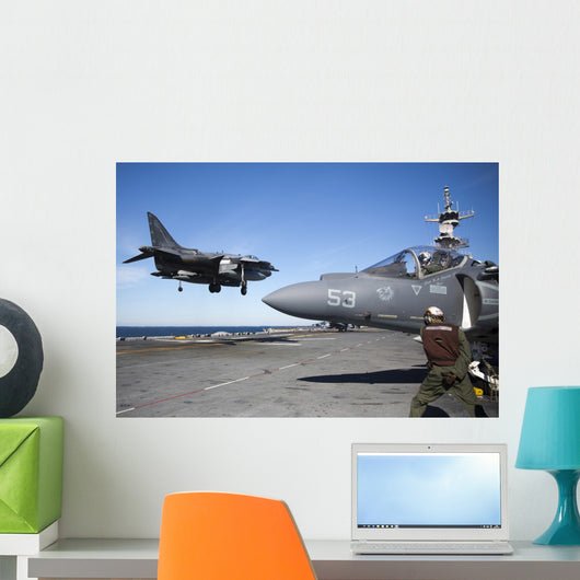 Av-8b Harrier Lands Flight Wall Decal