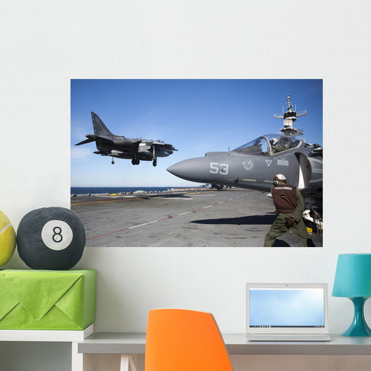Av-8b Harrier Lands Flight Wall Decal