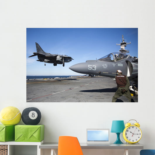 Av-8b Harrier Lands Flight Wall Decal