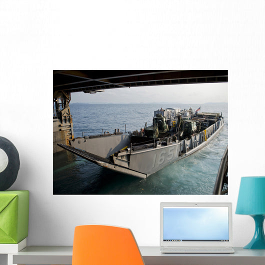 Landing Craft Utility Departs Wall Decal