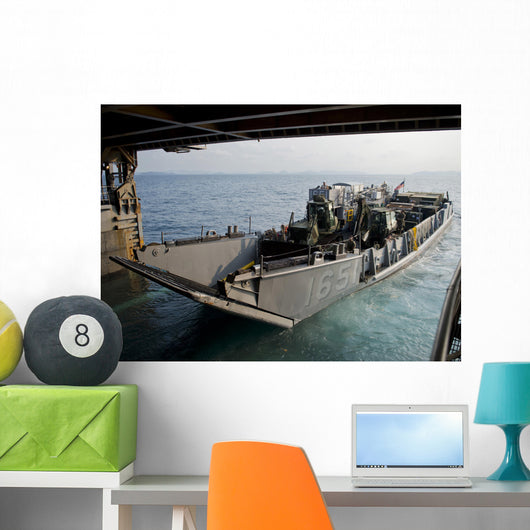 Landing Craft Utility Departs Wall Decal