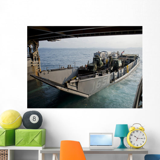 Landing Craft Utility Departs Wall Decal