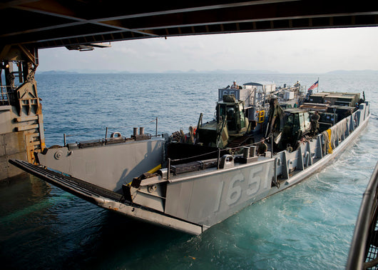 Landing Craft Utility Departs Wall Decal