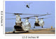 Ch-46e Sea Knight Helicopters Wall Decal