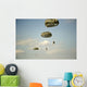 Us Soldiers Descend through Wall Decal