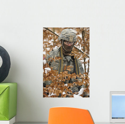 Us Army Soldier Conducts Wall Decal Design 2