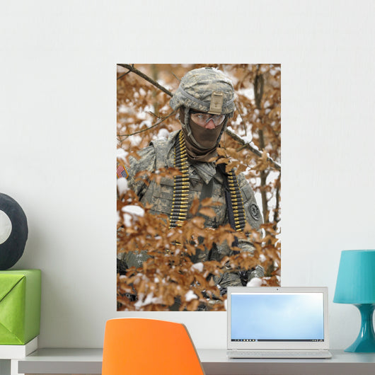 Us Army Soldier Conducts Wall Decal Design 2