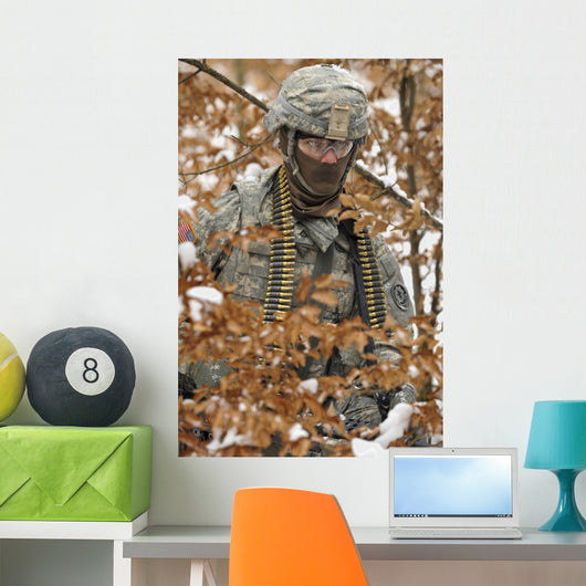 Us Army Soldier Conducts Wall Decal Design 2