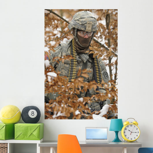 Us Army Soldier Conducts Wall Decal Design 2