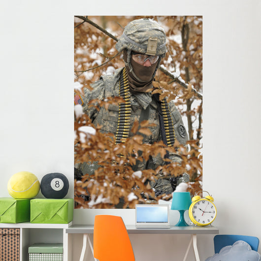 Us Army Soldier Conducts Wall Decal Design 2
