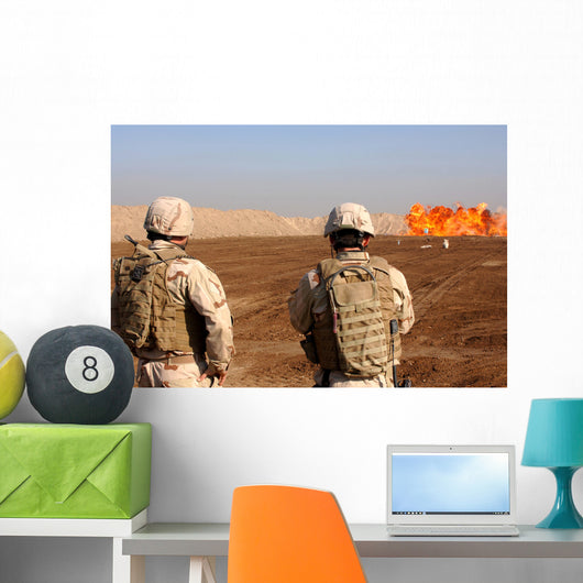 Us Soldiers Detonate Test Wall Decal