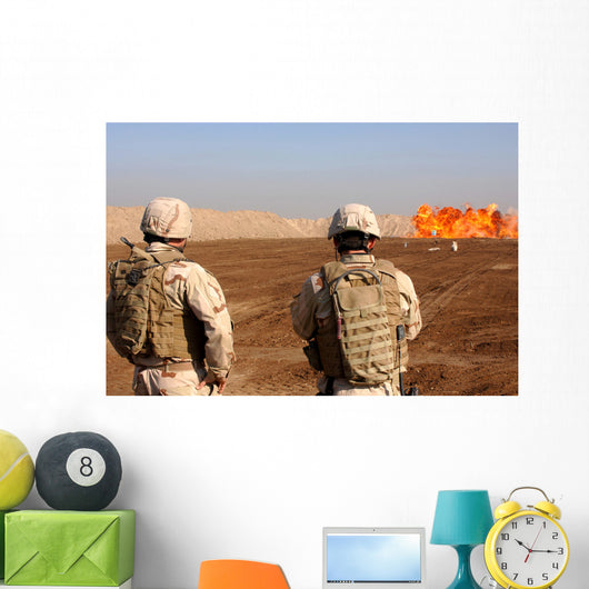 Us Soldiers Detonate Test Wall Decal