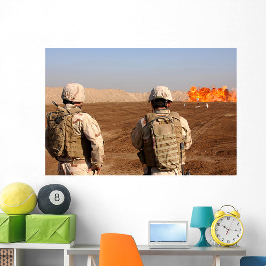 Us Soldiers Detonate Test Wall Decal