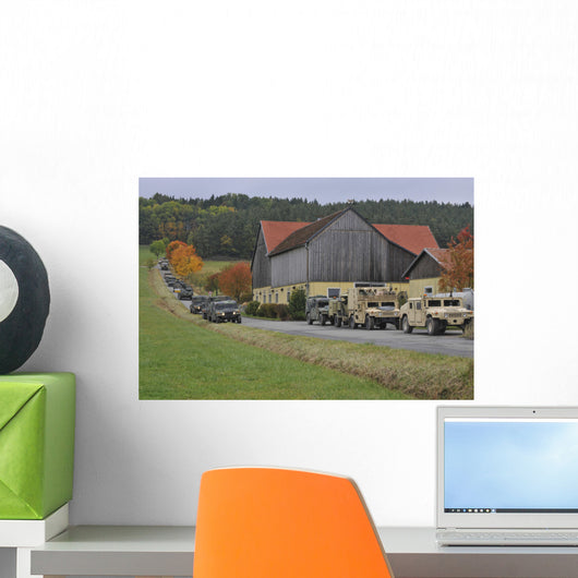 Convoy Us Army Vehicles Wall Decal