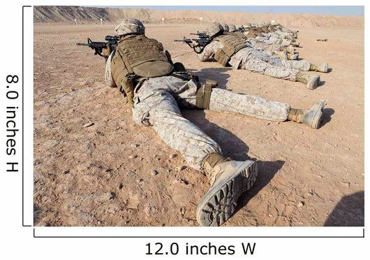 Us Marines Conduct Battlefield Wall Decal Design 2