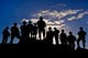 Soldiers Watch Troop Movements Wall Decal