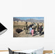 Children Walk alongside Coalition Wall Decal