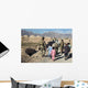 Children Walk alongside Coalition Wall Decal