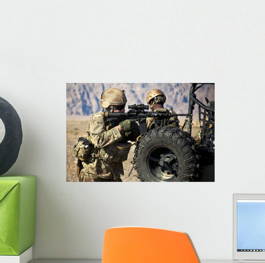 Coalition Force Member Maintains Wall Decal Design 2